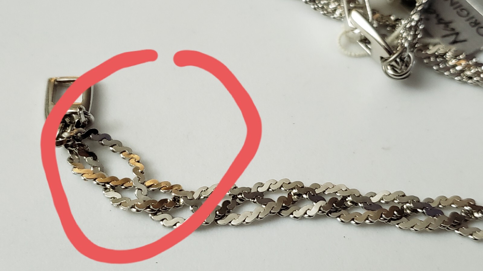 Vintage Napier Braided Silvertone 7" Bracelet & 15" Necklace w/Tags New  Flaws