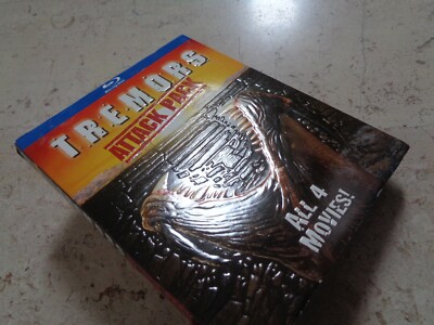 TREMORS QUADRILOGY 4 MOVIE Box Set BLU-RAY SLIPCOVER Kevin Bacon