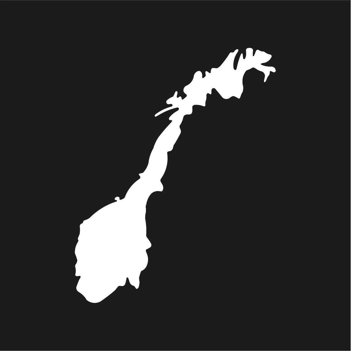 Norway Flag Vinyl Sticker - Car Moto Map Decal For Laptop, MacBook, Wall