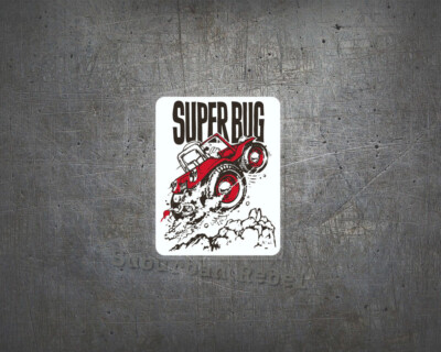 Super Bug Beach Buggy Aufkleber - Aircooled Boxer Oldschool Autocollante Sticker