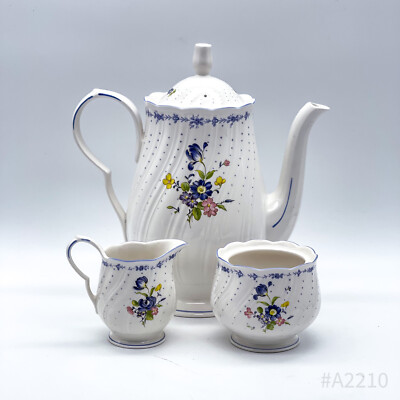 Vintage Nikko Tableware Japan Coffee Service Coffee Pot, Sugar Bowl & Milk Jug