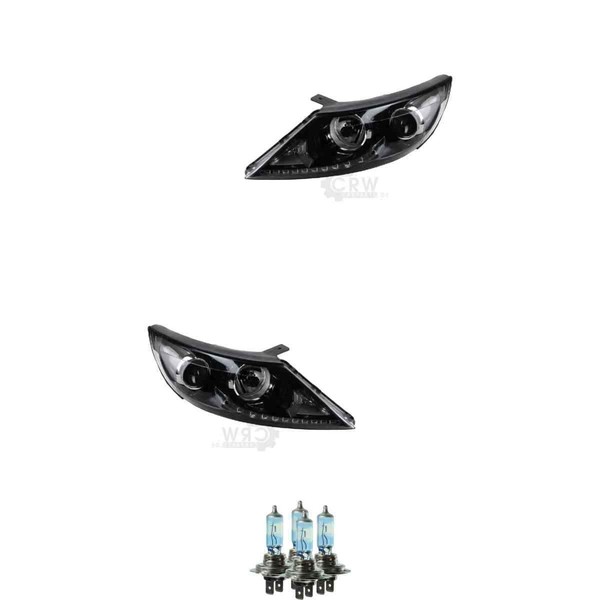 Halogen Scheinwerfer Frontscheinwerfer Set H7/H7 FüR KIA Sportage Inkl. Lampen-image