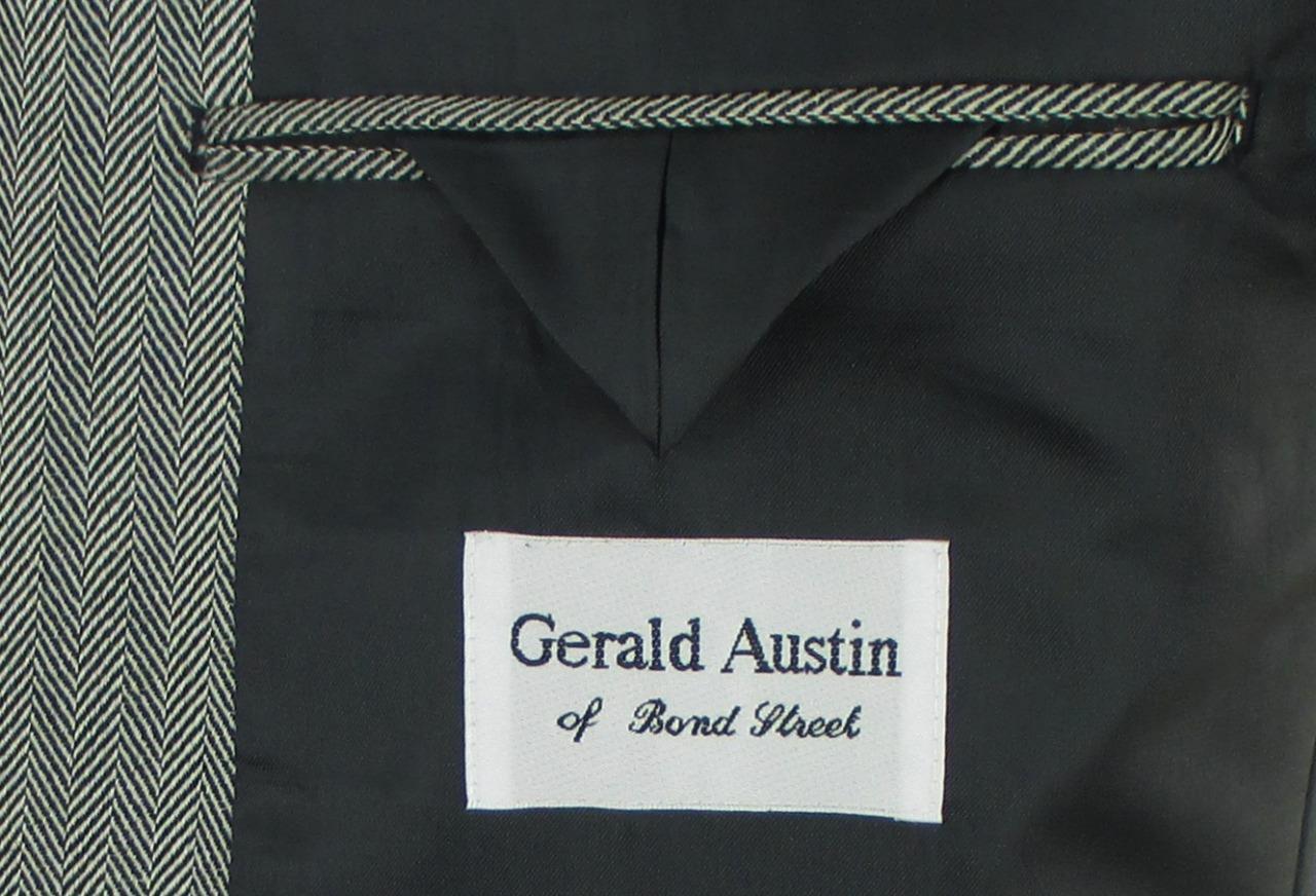 42 R Gerald Austin Gray Tweed Pure Wool 3 Btn Men… - image 8