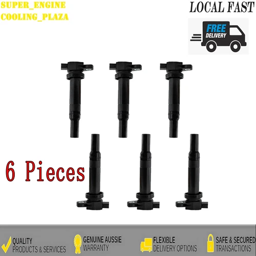 6xIgnition Coil For Hyundai Santa Fe/ Kia Carnival Grand Carnival Magentis 2.7L - Picture 1 of 7