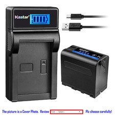 Kastar F980 Battery LCD Charger for Sony NPF950 NP-F960 NP-F970 NP-F990 PRO
