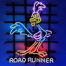 Road Runner Beep Plymouth Garage Open 24x20 Neon Light Lamp Sign Auto Display