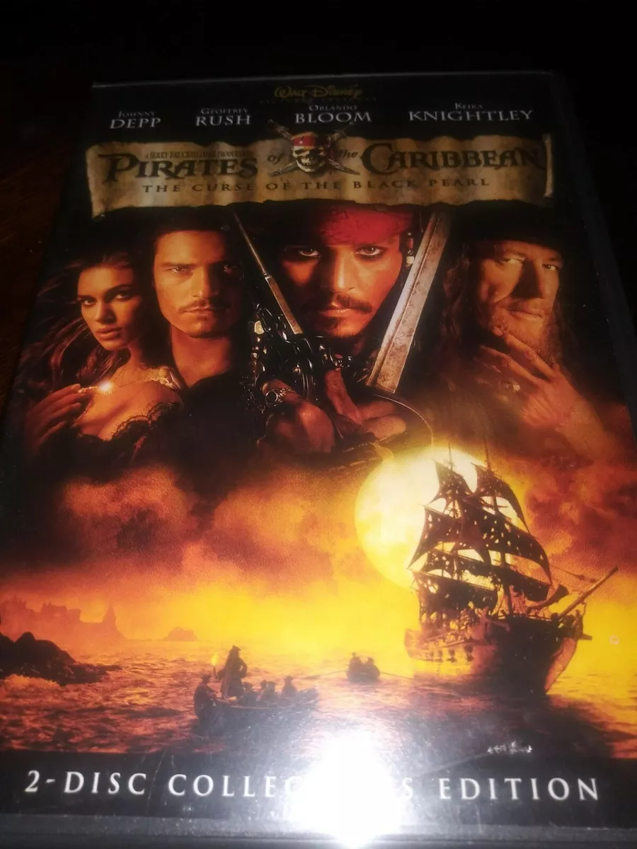 Pirates of the Caribbean: The Curse of the Black Pearl (DVD, 2003, 2-Disc)  New! 786936224306