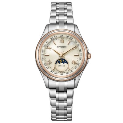 【完動品】CITIZEN EXCEED CITIZEN EXCEED EE1016-66A Beige Titanium Eco-Drive Solar Womens