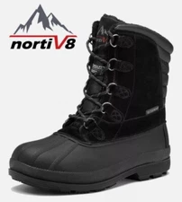 NORTIV 8 Men's Snow Boots Insulated Waterproof Winter Outdoor Work Boots  Size 7