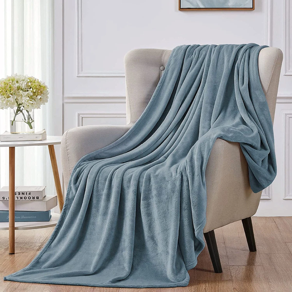 Slate blue blanket sale