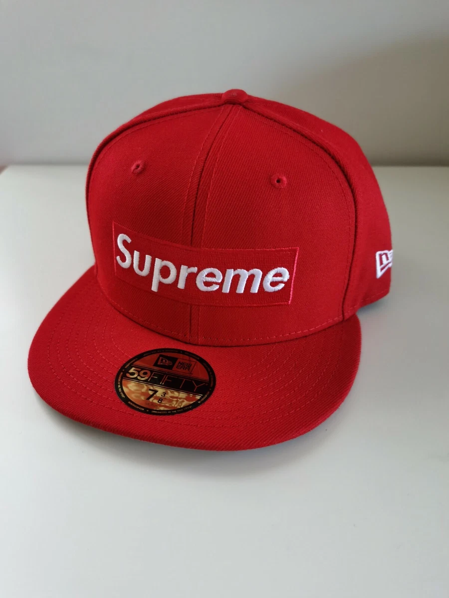 Supreme Champions Box Logo New Era Hat Cap Size 7 1/4 + 7 3/8 SS21