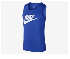 Nike Icon Futura Tank Game Royal/White Men's Medium BNWT FREE SHIPPING