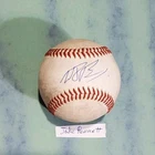Autographed Baseball game used JAKE BENNETT Boston Red Sox