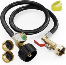 NUPICK Propane Refill Adapter for 1 Lb.Tanks，3FT Propane Refill Adapter Extens