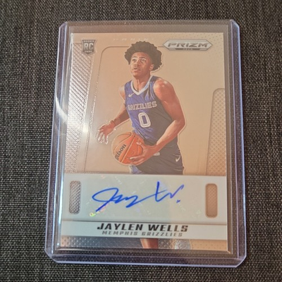#ad #ad 2024 25 Panini Prizm Deca Signatures Jaylen Wells #PDS WEL AU RC $13.00
