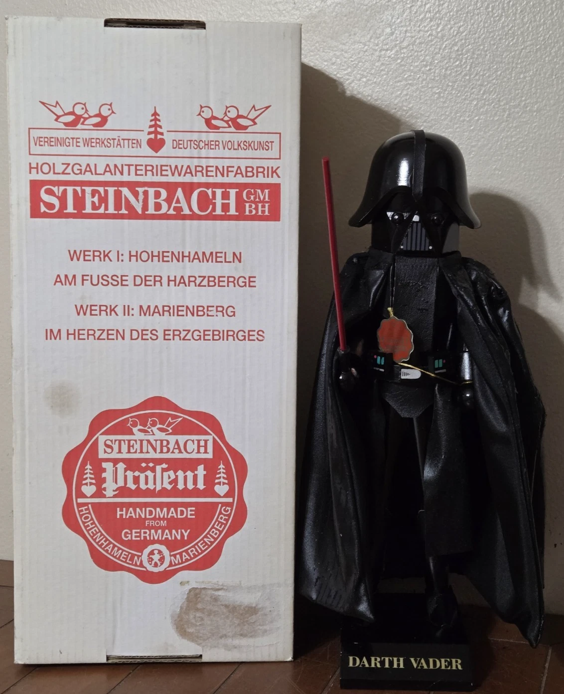 Vintage STEINBACH 1997 S968 Darth Vader Nutcracker W/Box AS-IS NEEDS Restoration
Opens in a new wind