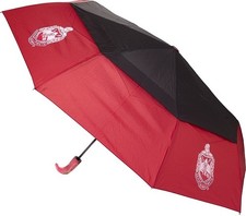 Delta Sigma Theta Large Hurricane Umbrella Red/Black - 28"