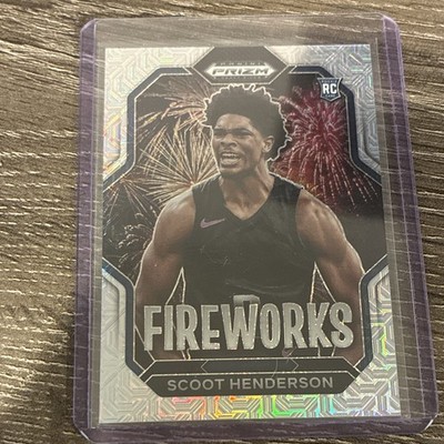 2023 Panini Prizm Draft Picks Scoot Henderson Fireworks Rookie Mojo /25 #3