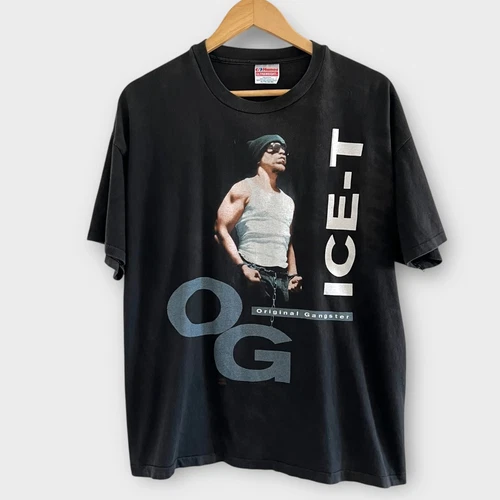 Ice-T Original Gangster OG Vintage Rap Tee Shirt 90s 19 1990s vintage concert t-shirt, vintage, single stitch, B+ condition