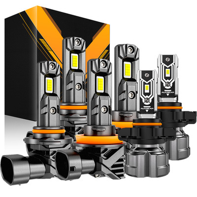 AUXBEAM 6500K LED Headlight Fog Light Bulbs For Chevy Suburban Tahoe 2007-2014