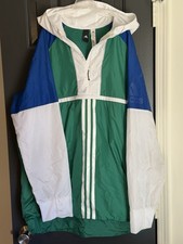 Adidas Originals Vintage Super Rare Jacket Anorak Blue Green