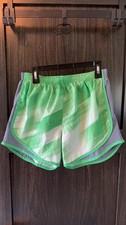 Nike Dri-FIT Tempo Green Patterned Running Shorts - Women's Size Small 0011
