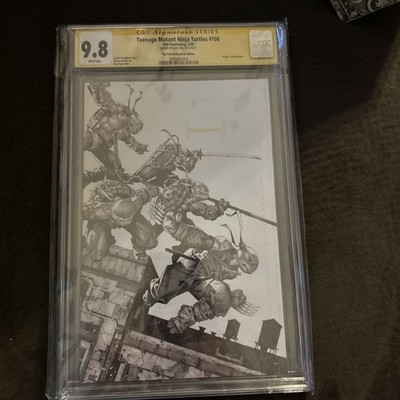TEENAGE MUTANT NINJA TURTLES #106 CGC 9.8 KAEL NGU VIRGIN SKETCH COVER SIGNED