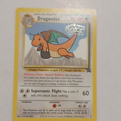 Wizards of the Coast Dragonite Fossil 4/62 Holo Wizards Presents Eng 1999