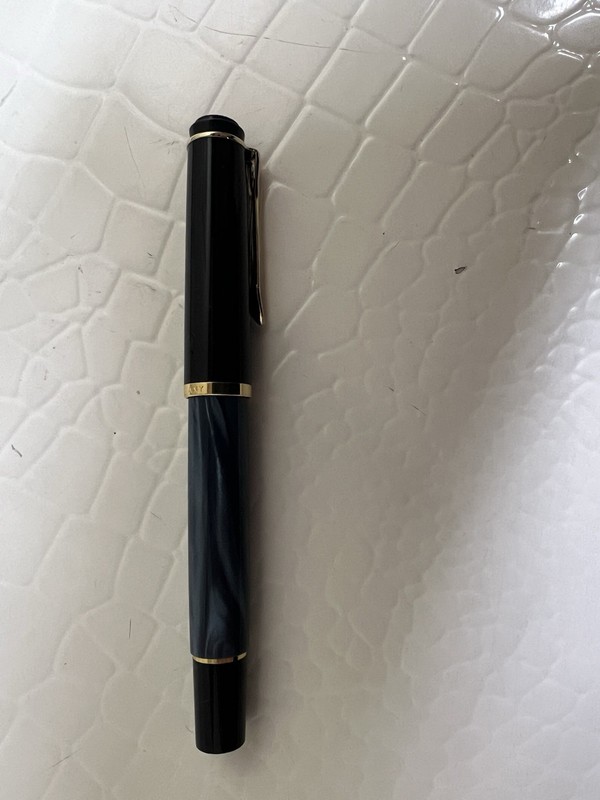 Pelican Fountain Pen Germany Vintage Blue Stripe Nice