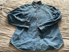 XXL SLIM FIT POLO RALPH LAUREN LONG SLEEVE DENIM SHIRT