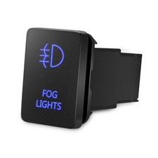 MICTUNING Backlit Fog Lights Symbol Push Button with Wiring Kit ON-Off Switch Re