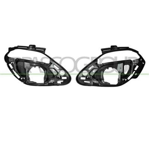 Ricambi Auto Store Kit Modanature Griglia Paraurti Anteriore Per Peugeot 307 (dal 09/2005), Colore Nero, Aftermarket, 2 Anni Di Garanzia