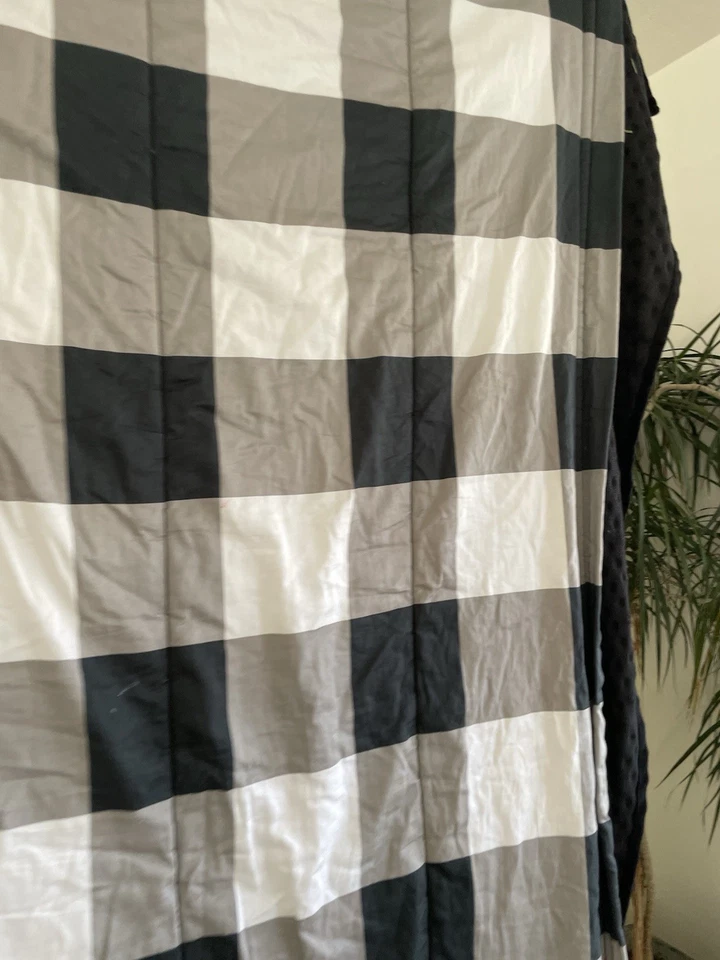 Beddys Black and White Plaid Twin Comforter Top - Image 3 of 4