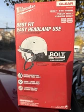 Milwaukee BOLT Eye Visor – Clear Dual‑Coat Lens – ANSI Z87.1 +  48-73-1410– NEW