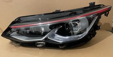 VW GOLF MK8 GTI PASSENGER SIDE IQ FULL LED HEADLIGHT BLACK COMPLETE GENUINE NEW