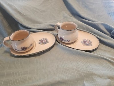 Home and Garden Party soup mug and sandwich pkate