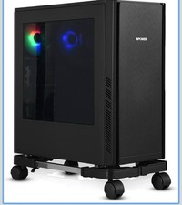 Computer Tower Stand, Adjustable Mobile CPU Stand with Rolling Caster Wheels,...