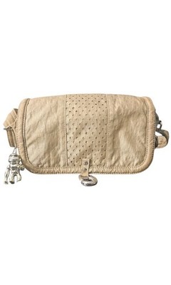 Kipling ''Chilly H'' Schulter-/Umhängetasche gold mit Affenanhänger - drehbare Arme