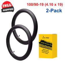  2-Pack 100/90-19 4.10 x 19 Motorcycle Inner Tubes - 19 in Dirt Bike Natural