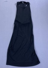 Express Dress Womens Medium Black Sleeveless Racerback Tank Midi Casual Stretch