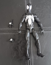 Marvel Legends Spider-Man Black Costume, Sandman Wave - Complete, Loose No BAF