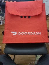 DoorDash Insulated Hot Pizza Bag Red With Handles 19” X 19” X 5”
