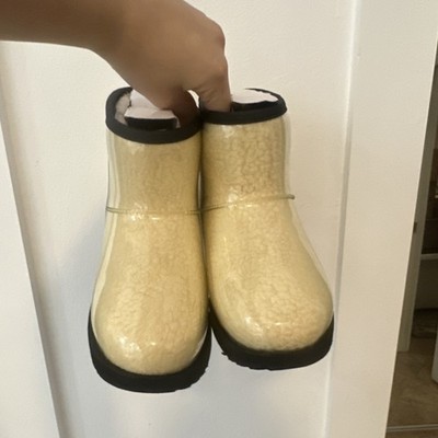 UGG Classic Mini Snow Boots Pull On Shearling Waterproof Comfort Lined Rubber