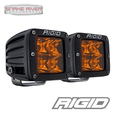 Rigid Industries 20252 D-Series LED Licht Spot Mit Amber PRO Linse Paar