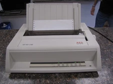 Rare AEG Olympia NP 80-24E Impact Dot Matrix Printer Germany-Powers On & Prints