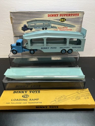 New ListingVtg Dinky Supertoys 982 Pullmore Car Transport W/Loading ramp 794 Excellent R3