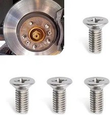 Stainless Steel Brake Disc Rotor Screws, 4-Pack for Front and Rear Size: 4PCS