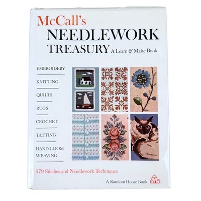 McCall's Needlework Treasury Knit Quilt Crochet Weave Embroider Rugs Home School