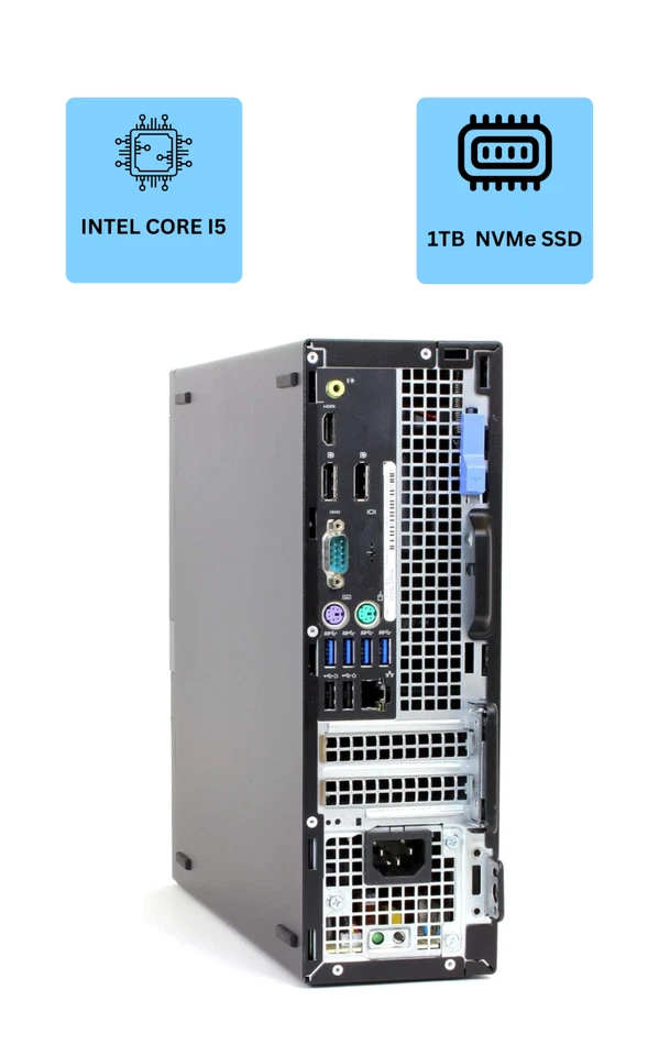 Dell Desktop Computer PC i5 up to 64GB RAM 1TB NVMe m.2 SSD Windows 11 Pro WiFi - Image 2 of 4