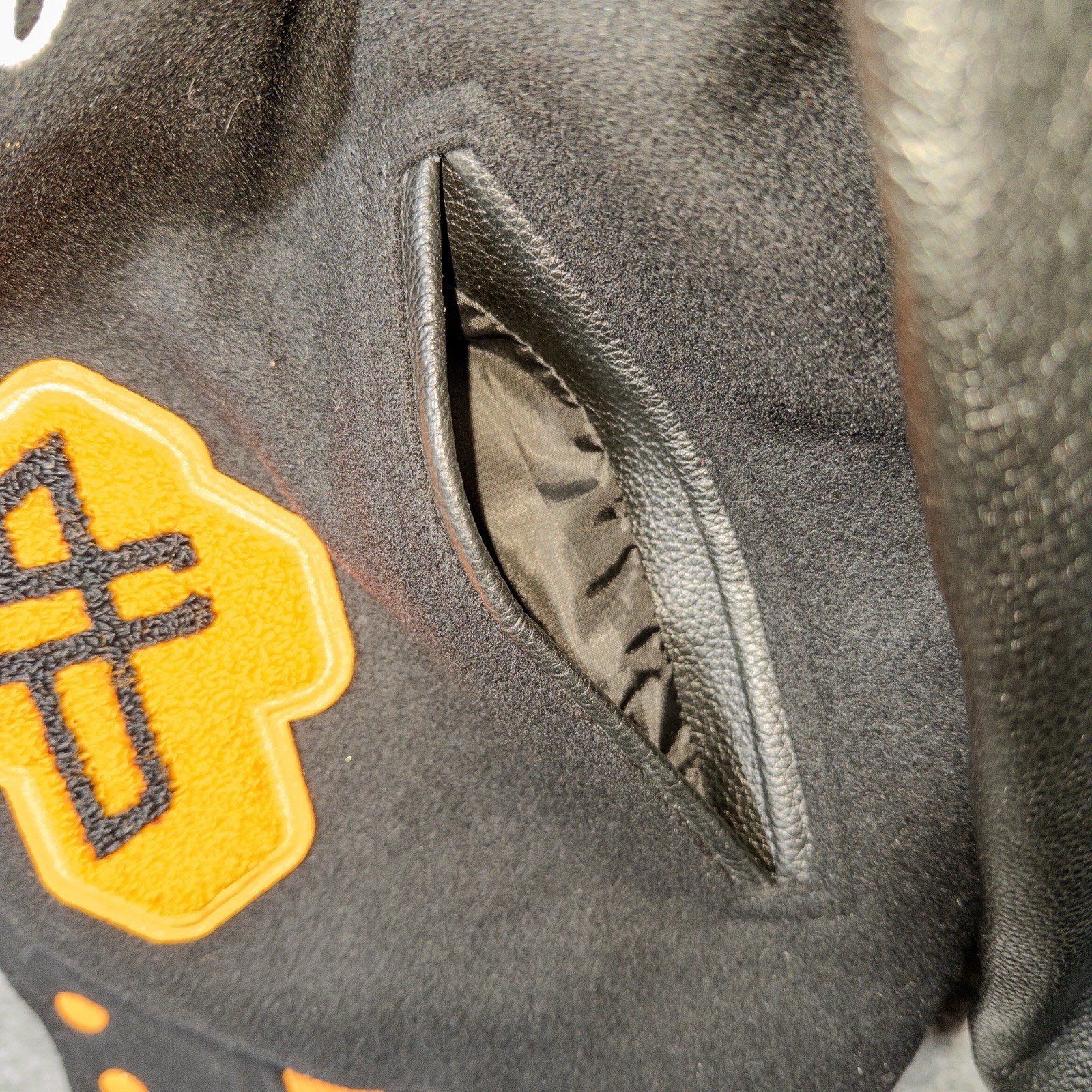 Represent Clo Varsity Jacket Black Medium Wool / … - image 9